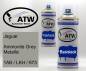 Preview: Jaguar, Ammonite Grey Metallic, 1AB / LKH / 873: 400ml Sprühdose + 400ml Klarlack - Set, von ATW Autoteile West.